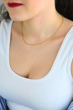 Złoty łańcuszek 585 z podwójnymi ogniwkami 8639 (1).jpg